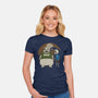 Spooky And Stupid-Womens-Fitted-Tee-pigboom
