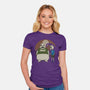 Spooky And Stupid-Womens-Fitted-Tee-pigboom