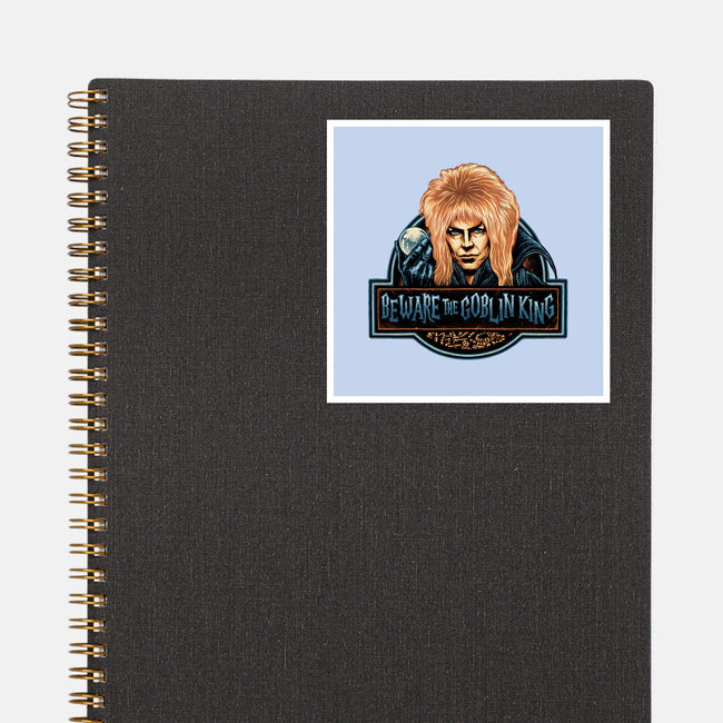 Beware The Goblin King-None-Glossy-Sticker-glitchygorilla