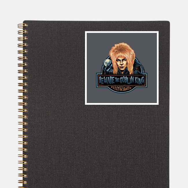 Beware The Goblin King-None-Glossy-Sticker-glitchygorilla