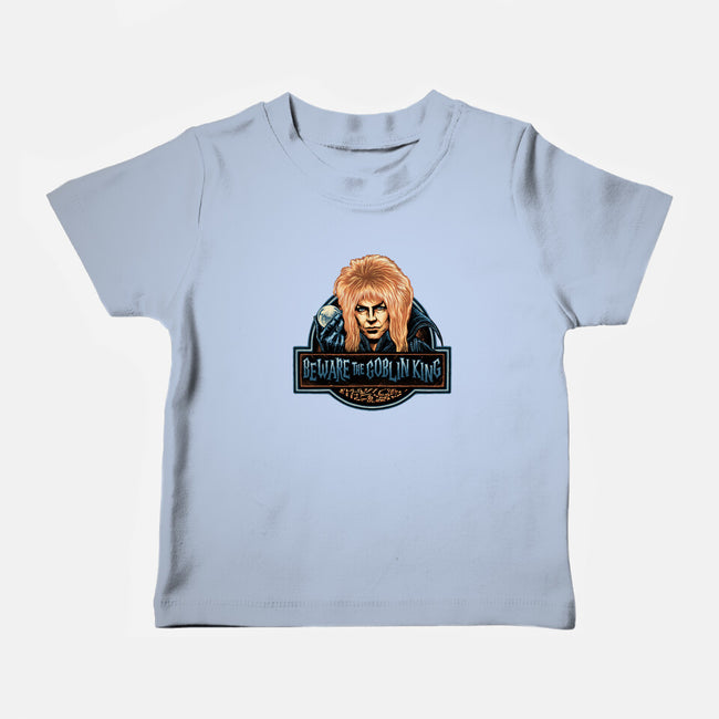 Beware The Goblin King-Baby-Basic-Tee-glitchygorilla