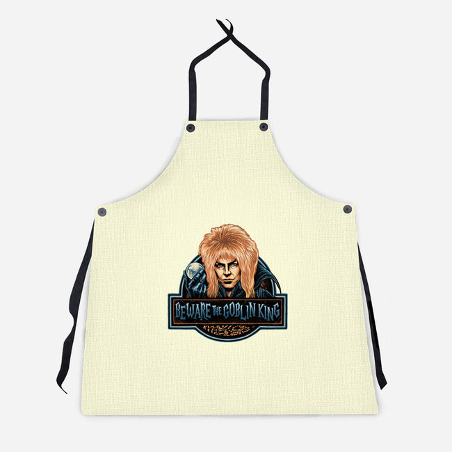 Beware The Goblin King-Unisex-Kitchen-Apron-glitchygorilla