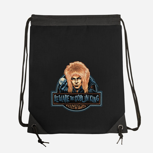 Beware The Goblin King-None-Drawstring-Bag-glitchygorilla