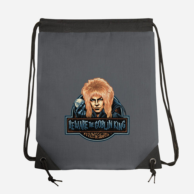 Beware The Goblin King-None-Drawstring-Bag-glitchygorilla