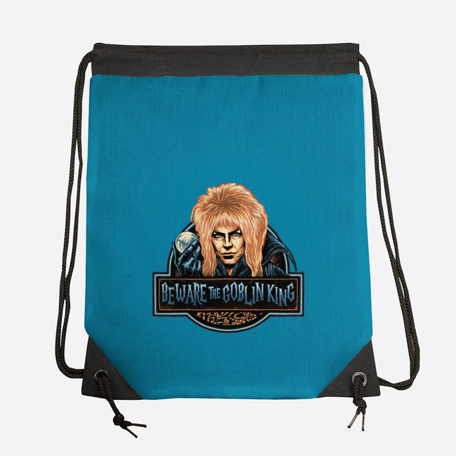 Beware The Goblin King-None-Drawstring-Bag-glitchygorilla