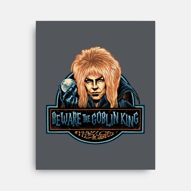 Beware The Goblin King-None-Stretched-Canvas-glitchygorilla