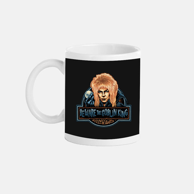 Beware The Goblin King-None-Mug-Drinkware-glitchygorilla