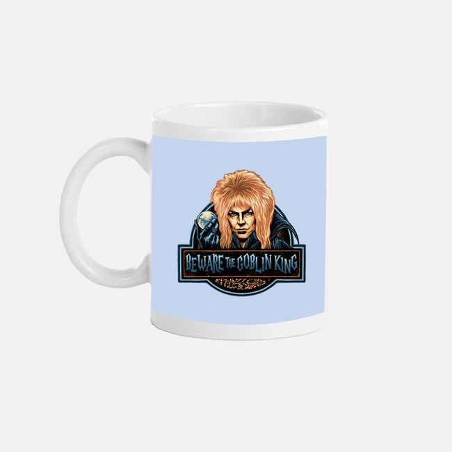 Beware The Goblin King-None-Mug-Drinkware-glitchygorilla