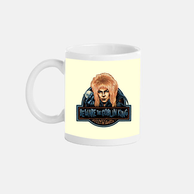 Beware The Goblin King-None-Mug-Drinkware-glitchygorilla