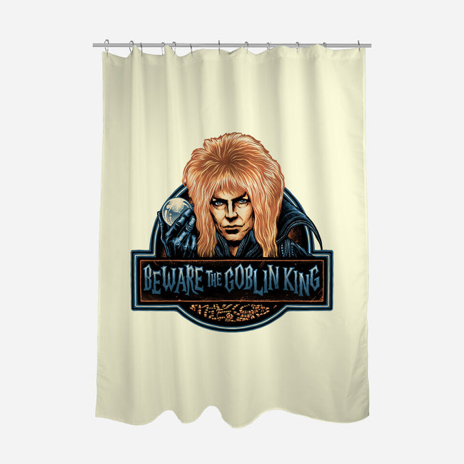 Beware The Goblin King-None-Polyester-Shower Curtain-glitchygorilla