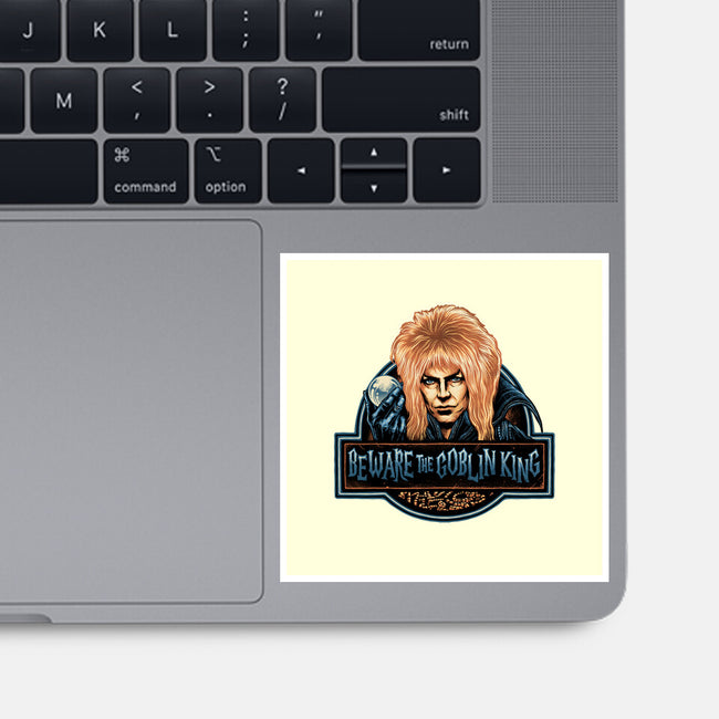 Beware The Goblin King-None-Glossy-Sticker-glitchygorilla