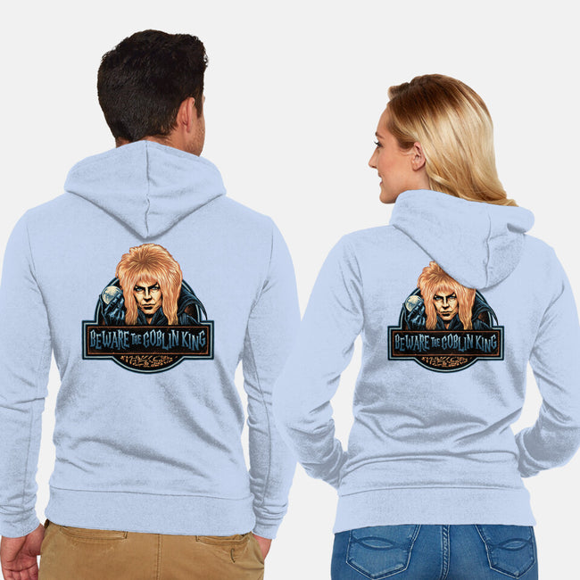 Beware The Goblin King-Unisex-Zip-Up-Sweatshirt-glitchygorilla