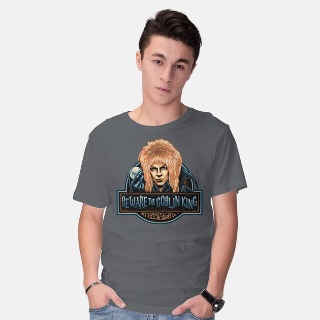Beware The Goblin King-Mens-Basic-Tee-glitchygorilla