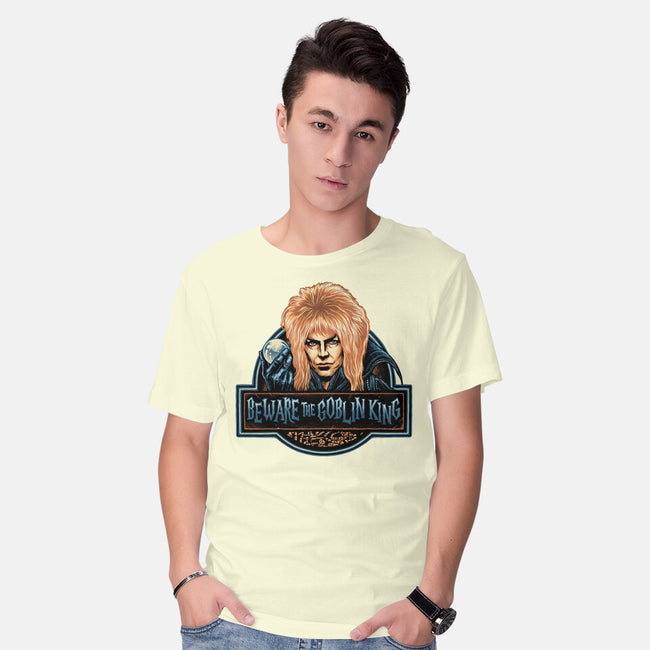 Beware The Goblin King-Mens-Basic-Tee-glitchygorilla