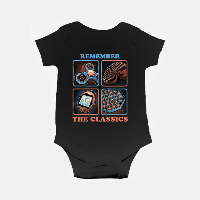 Remember The Classics-Baby-Basic-Onesie-glitchygorilla