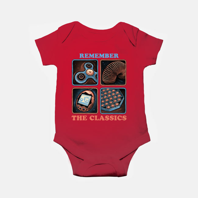 Remember The Classics-Baby-Basic-Onesie-glitchygorilla
