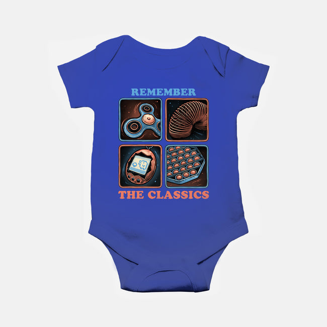 Remember The Classics-Baby-Basic-Onesie-glitchygorilla
