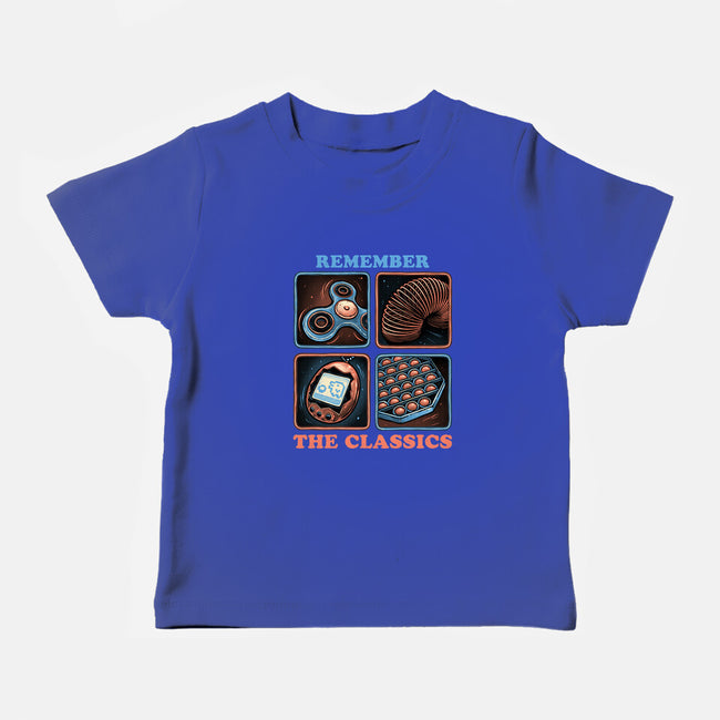 Remember The Classics-Baby-Basic-Tee-glitchygorilla