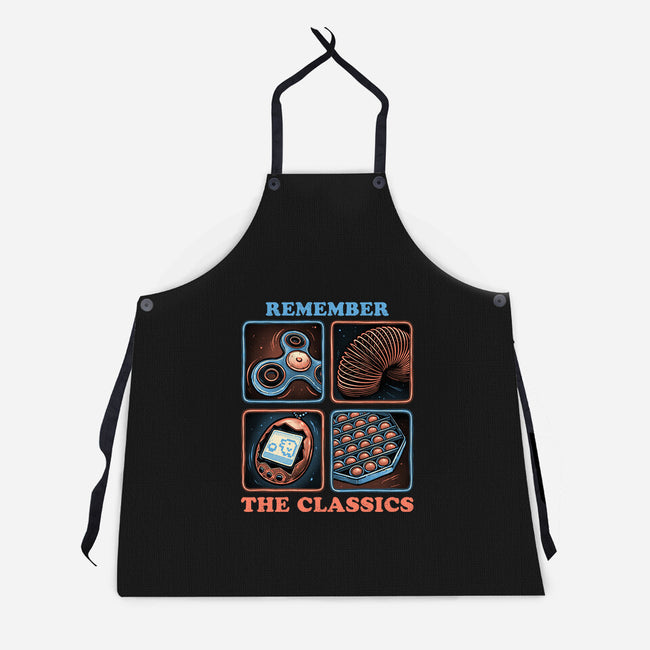 Remember The Classics-Unisex-Kitchen-Apron-glitchygorilla