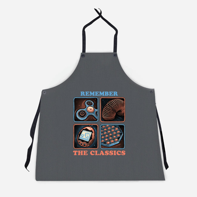 Remember The Classics-Unisex-Kitchen-Apron-glitchygorilla