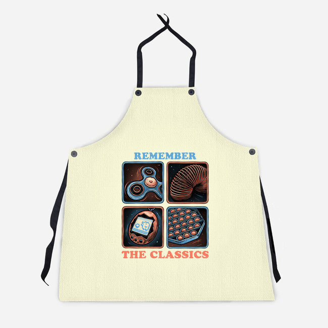 Remember The Classics-Unisex-Kitchen-Apron-glitchygorilla