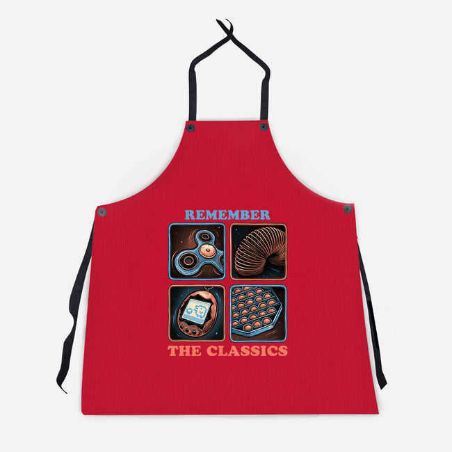 Remember The Classics-Unisex-Kitchen-Apron-glitchygorilla