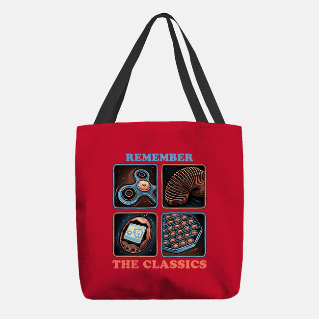 Remember The Classics-None-Basic Tote-Bag-glitchygorilla