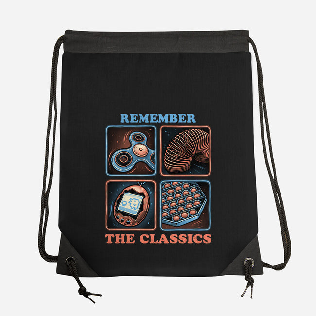 Remember The Classics-None-Drawstring-Bag-glitchygorilla