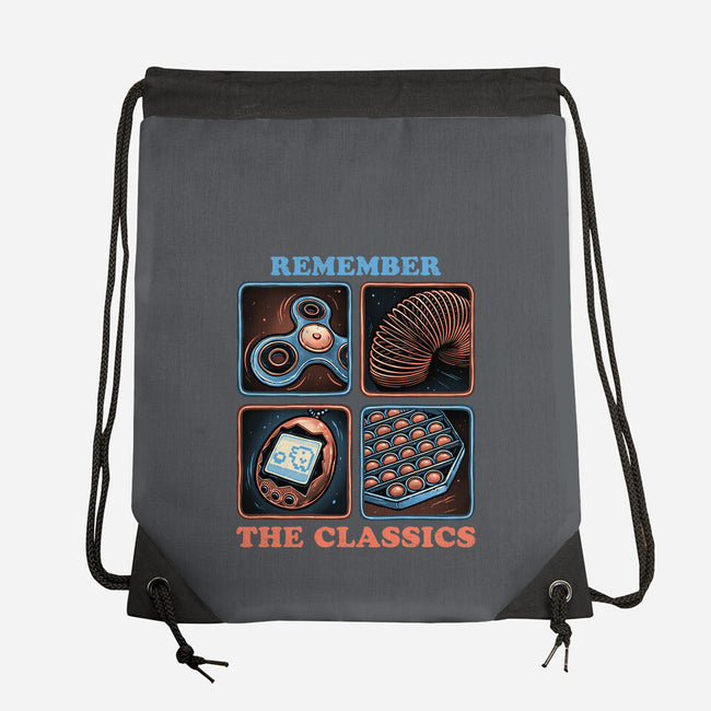 Remember The Classics-None-Drawstring-Bag-glitchygorilla