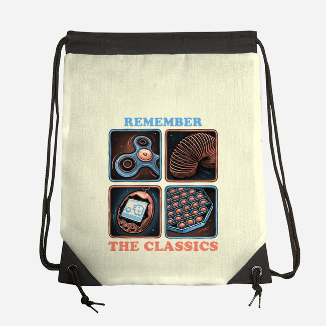 Remember The Classics-None-Drawstring-Bag-glitchygorilla