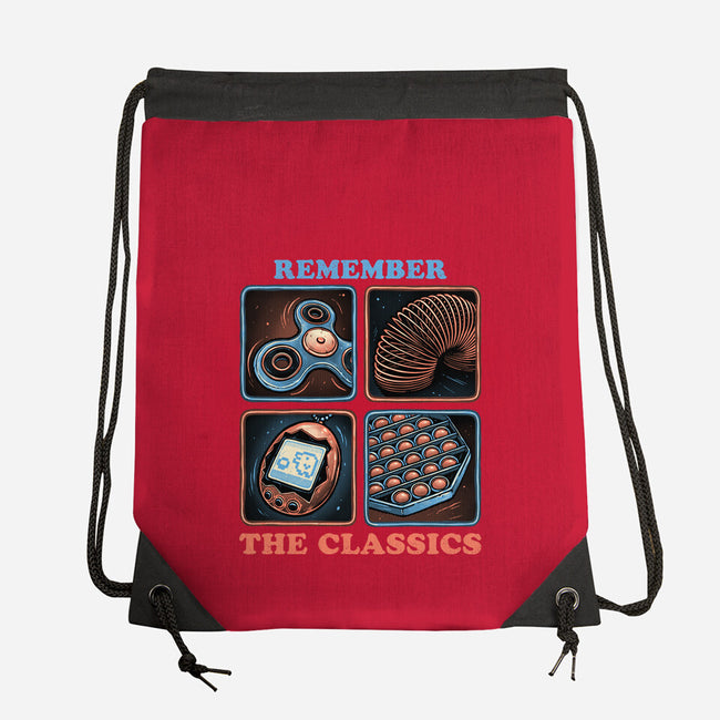 Remember The Classics-None-Drawstring-Bag-glitchygorilla