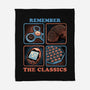 Remember The Classics-None-Fleece-Blanket-glitchygorilla