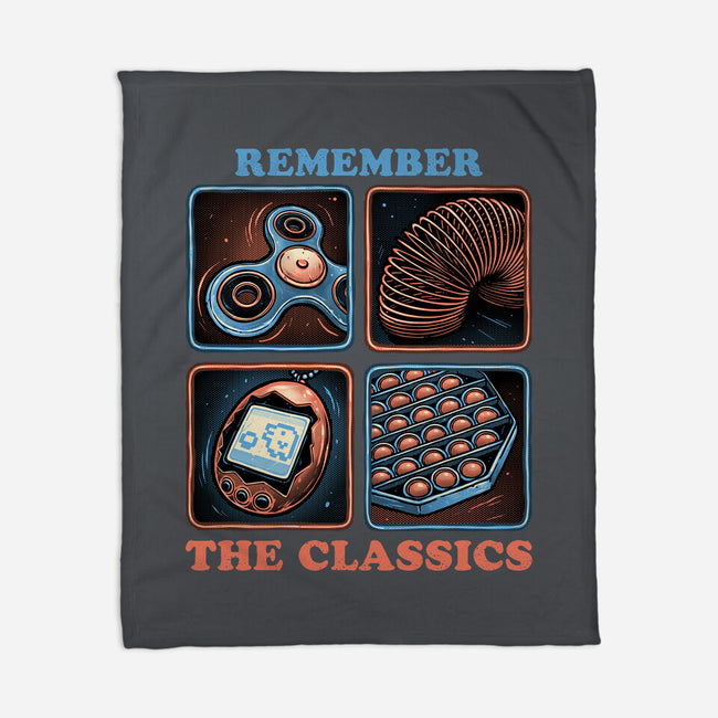 Remember The Classics-None-Fleece-Blanket-glitchygorilla