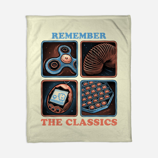 Remember The Classics-None-Fleece-Blanket-glitchygorilla