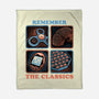 Remember The Classics-None-Fleece-Blanket-glitchygorilla