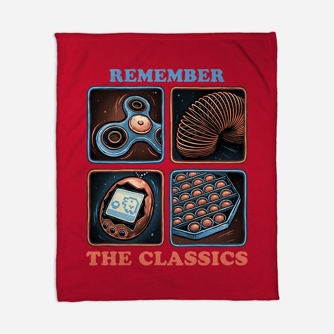 Remember The Classics-None-Fleece-Blanket-glitchygorilla