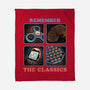 Remember The Classics-None-Fleece-Blanket-glitchygorilla