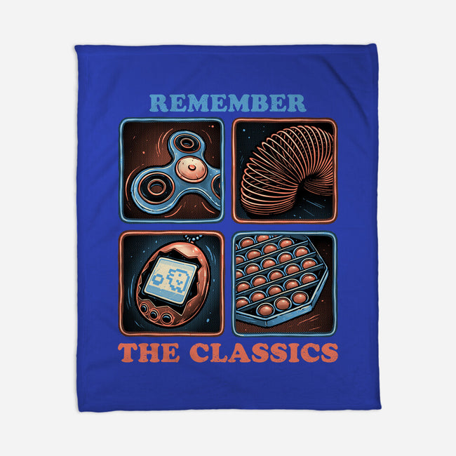 Remember The Classics-None-Fleece-Blanket-glitchygorilla