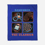 Remember The Classics-None-Fleece-Blanket-glitchygorilla