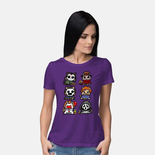 Scary Movies Crew-Womens-Basic-Tee-bloomgrace28