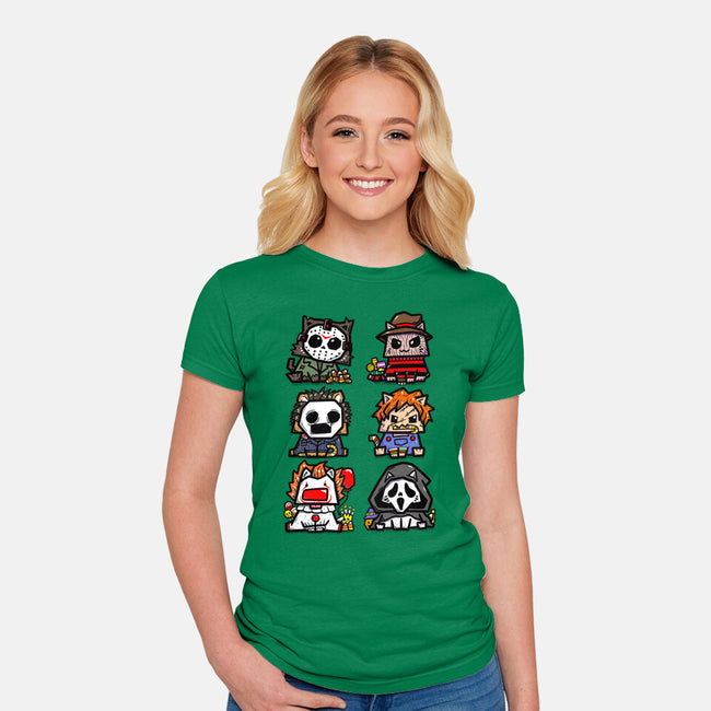 Scary Movies Crew-Womens-Fitted-Tee-bloomgrace28