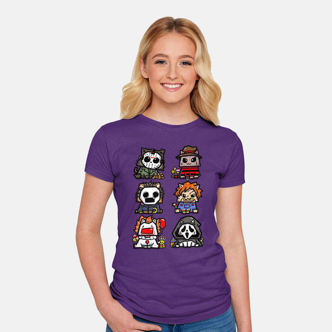Scary Movies Crew-Womens-Fitted-Tee-bloomgrace28