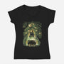 Starry Witch-Womens-V-Neck-Tee-zascanauta