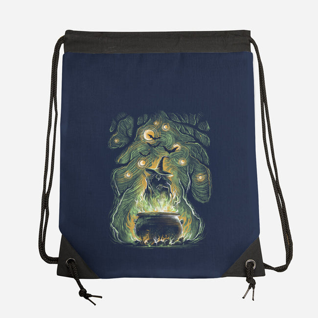 Starry Witch-None-Drawstring-Bag-zascanauta
