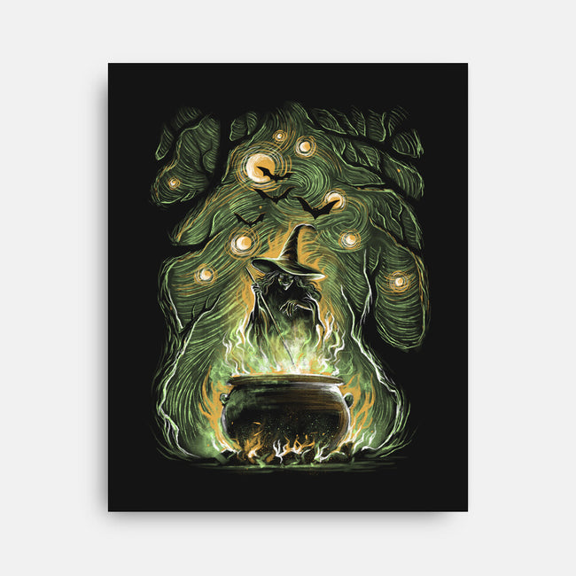 Starry Witch-None-Stretched-Canvas-zascanauta