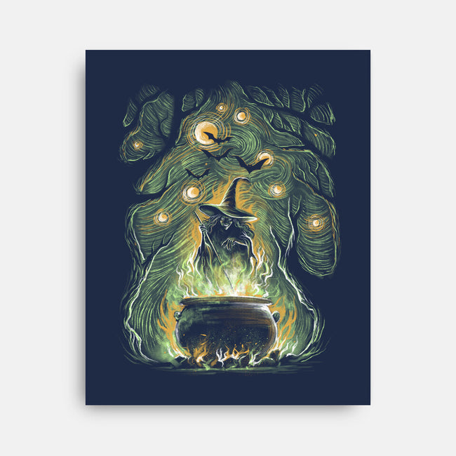 Starry Witch-None-Stretched-Canvas-zascanauta