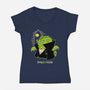 Dragoncula-Womens-V-Neck-Tee-imisko