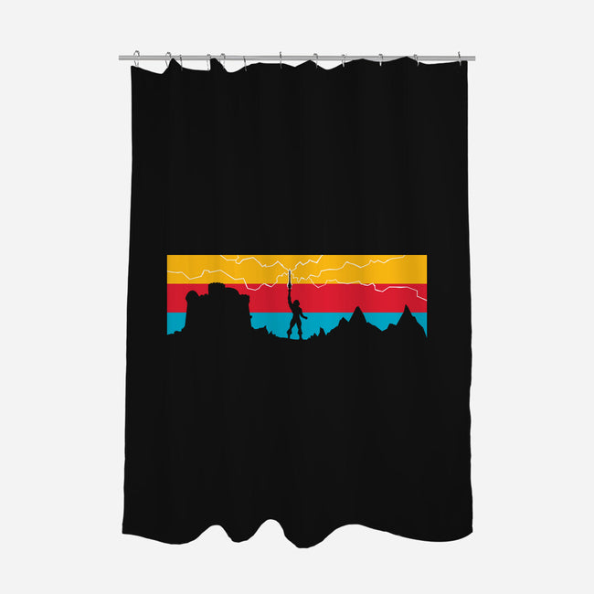 Vintage Hero-None-Polyester-Shower Curtain-mekazoo