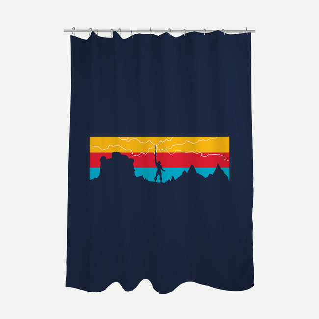 Vintage Hero-None-Polyester-Shower Curtain-mekazoo