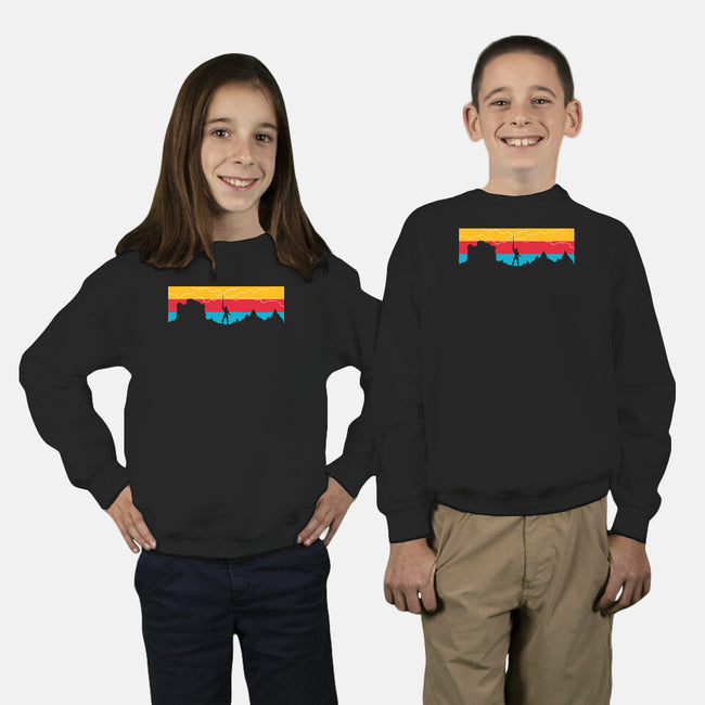 Vintage Hero-Youth-Crew Neck-Sweatshirt-mekazoo